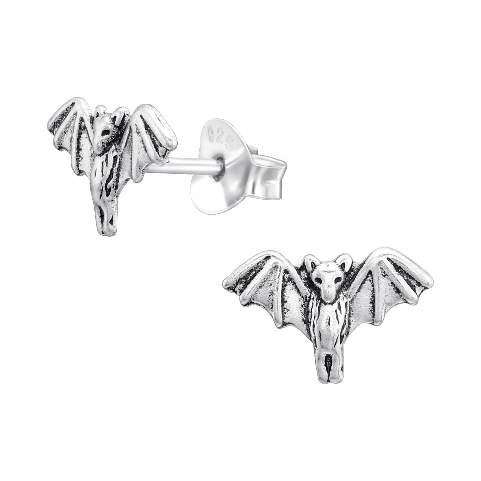 STERLING SILVER BAT EARRINGS